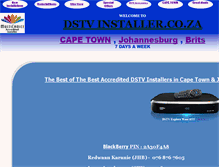 Tablet Screenshot of dstvinstaller.co.za